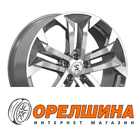 7,5x19  5x108  ET38  60,1  Premium  КР015 Jetour Dashing  GlossGrapfp (shin)